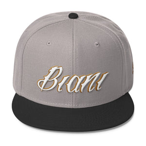 White and gold lettering Snapbacks