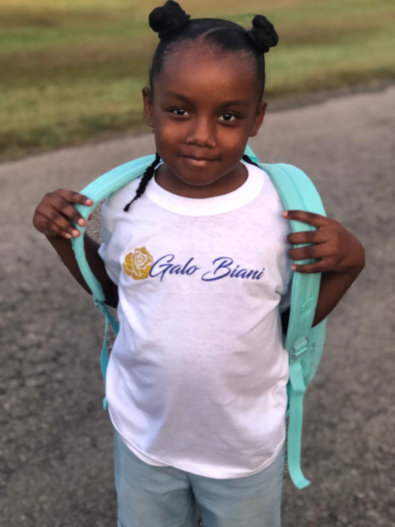 Golden Rose White Tee - girls