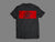Designer Black and Red Signature logo T-shirt