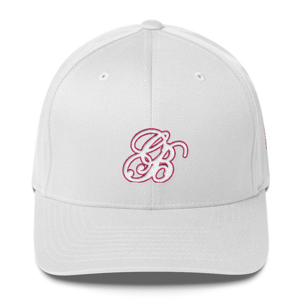 Women's white lettering with pink Cap